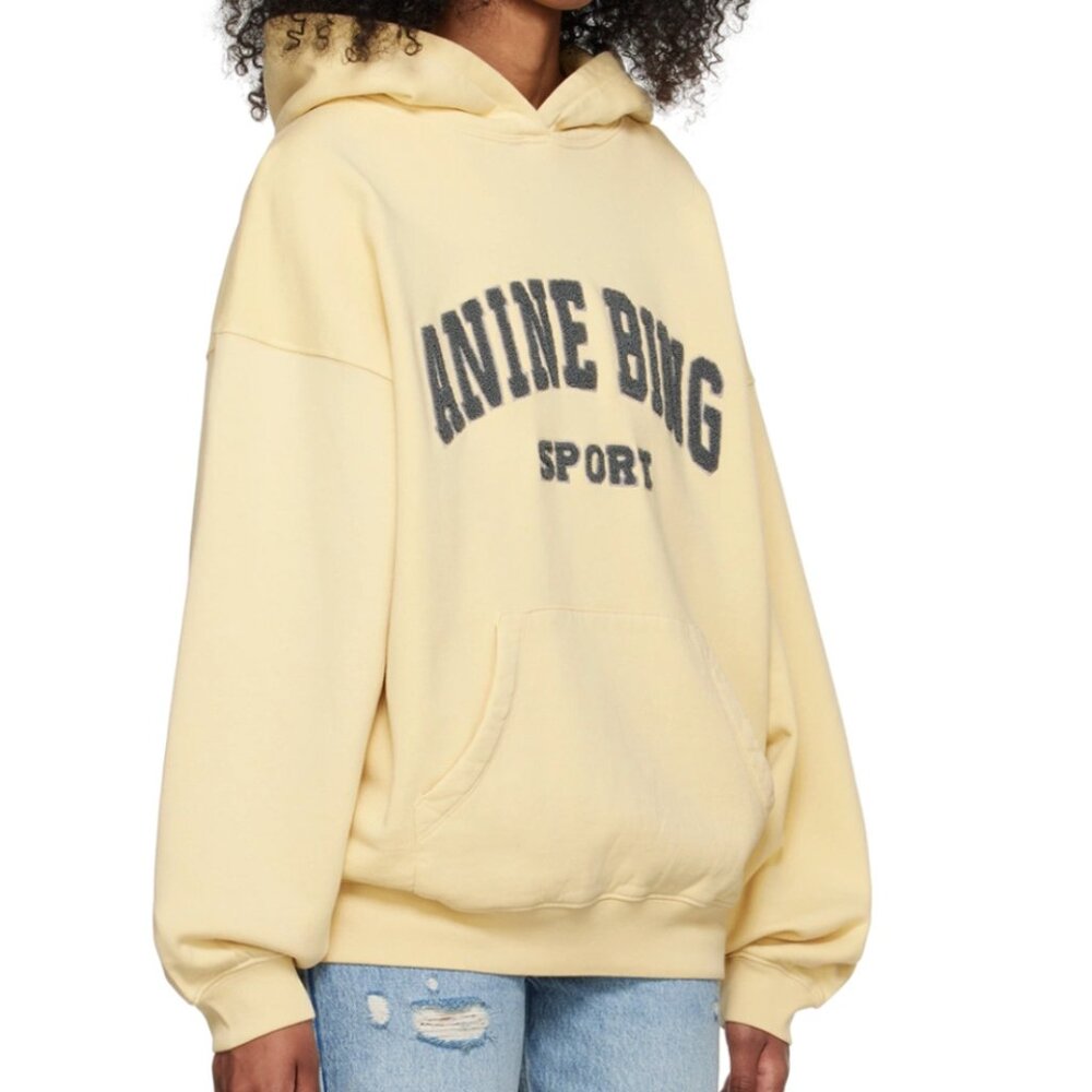 Anine Bing Yellow Harvey Hoodie